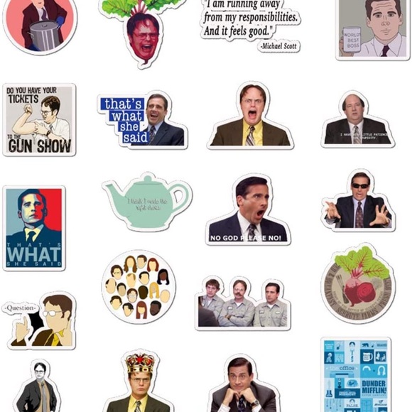 The Office Stickers 12 Vinyl Stickers - Mystery Bundle - Picture 4 of 5
